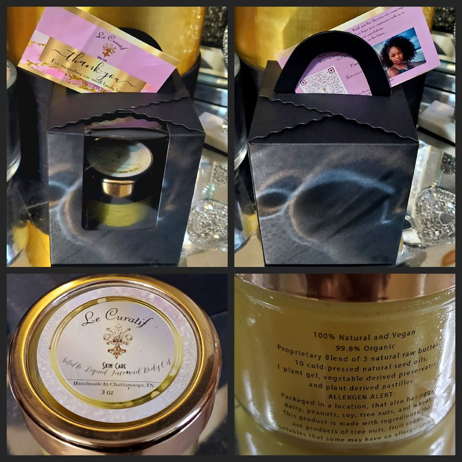 Le Curatif Solid to Liquid Face and Body Oil Milk & Honey